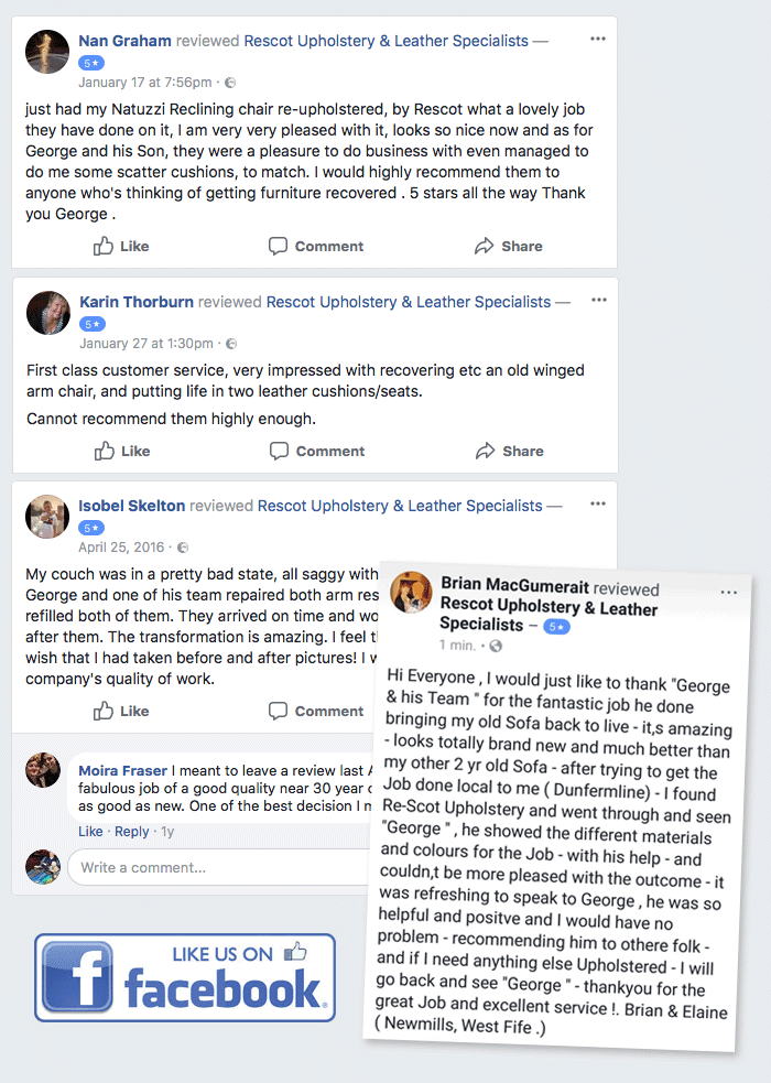 facebook comments from customers