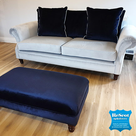 Fabric sofa and stool recovery